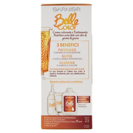 Garnier Belle Color Colore Luminoso, Tinta per Capelli Bianchi 80 Nero Naturale